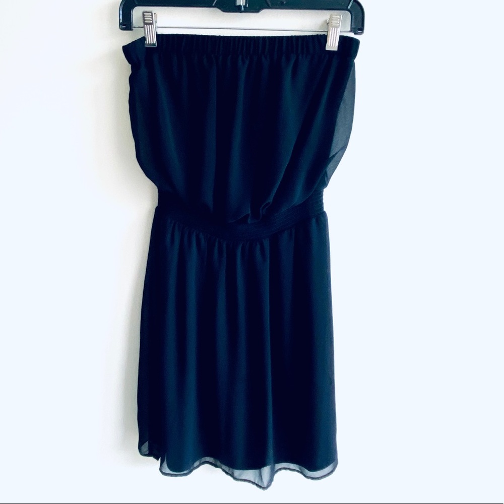 Express Strapless Black Dress